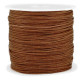 Macramé bead cord 0.8mm Pecan brown